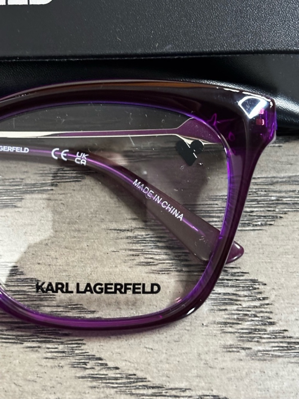 Karl Lagerfeld KL6108 540 Cyclamen Violet Eyeglasses Frames 54-17-140 Case NEW - Picture 5 of 9
